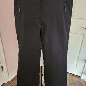 Women's Black Snow Ski Pants. Size 12 Short. 29" Inseam